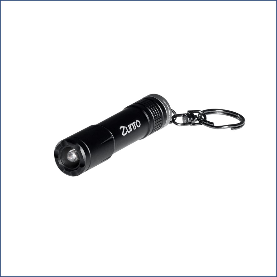 Lampe Torche Mini Porte-clés 6000 Lumens - Puissante, Compacte, Pour Camping, Randonnée, Urgences - Noir